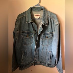 Men’s XL Wrangler Men's Rugged Wear Vintage Indigo Unlined Denim Jacket